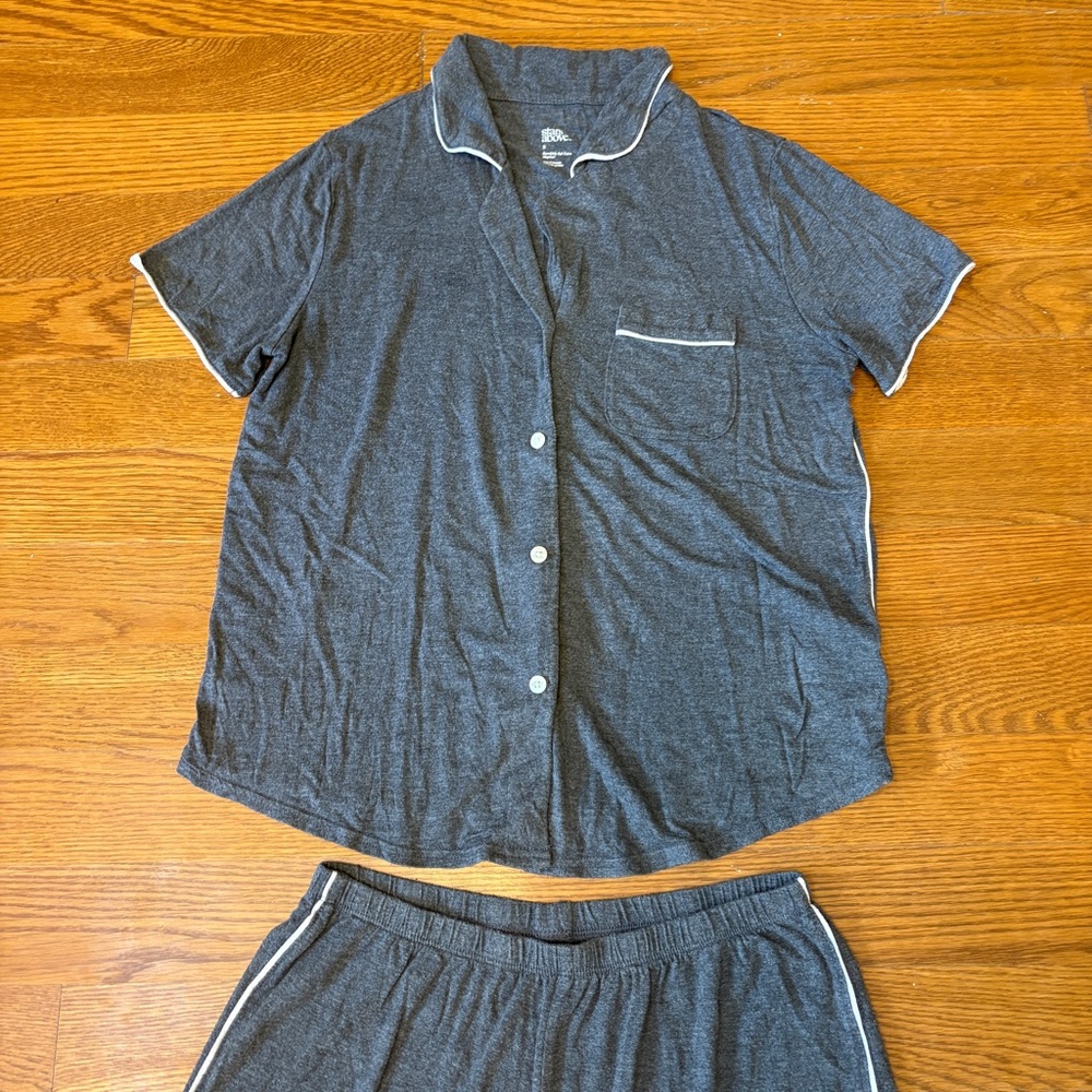 Stars Above Charcoal Pajama set